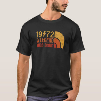 Vintage Retro 50Th Birthday Tee A Legend Was Born
