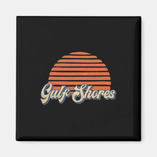 Vintage Retro 70er 80er Golfküste Alabama Magnet