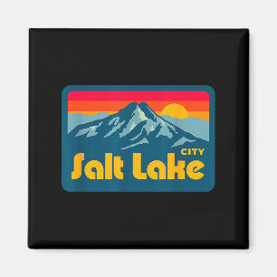 Vintage Retro 70er 80er Salt Lake City Utah Berg Magnet