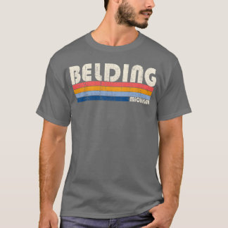 Vintage Retro 70er 80er Stil Heimatort von Belding T-Shirt