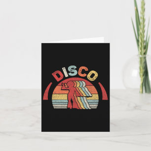 Vintage Retro 70er Disco-Tanz Karte