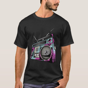 Vintage Retro 80er Jahre Boom Box Stereo T-Shirt