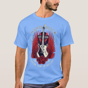 Vintage Retro 80er Rock & Roll Music Gitarre Flüge T-Shirt