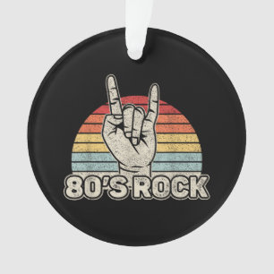 Vintage Retro 80er Rockband Ornament