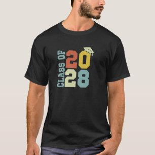 Vintage Retro Abschlussklasse 2028 Senior 2028 Abi T-Shirt