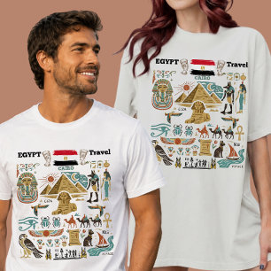 Vintage Retro Ägypten Kairo Reise individuell T-Shirt