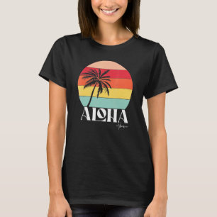 Vintage Retro Aloha Hawaii Tropischer Sommerurlaub T-Shirt