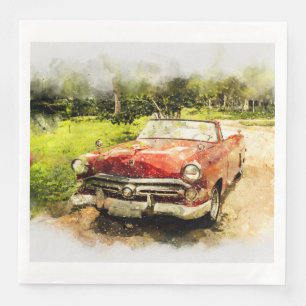 Vintage Retro alte klassische Serviette