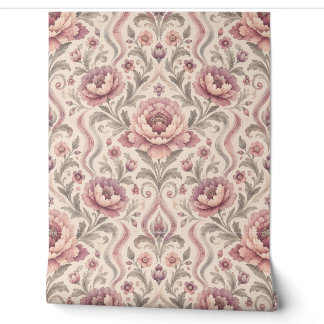 Vintage Retro-Aquarell-Pfingstrose Floral nahtlos Tapete