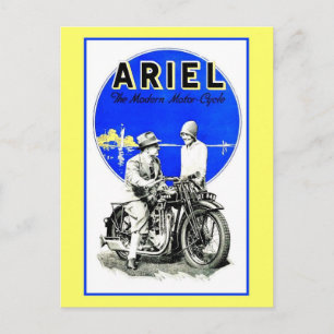 Vintage Retro-Ariel-Motorräder-Werbung Postkarte