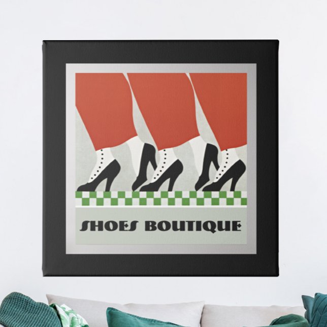Vintage Retro Art Deco Schuhpumpen Poster (Von Creator hochgeladen)