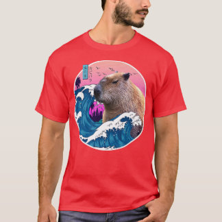 Vintage Retro-Ästhetik Japan Große Welle Wild Süß T-Shirt