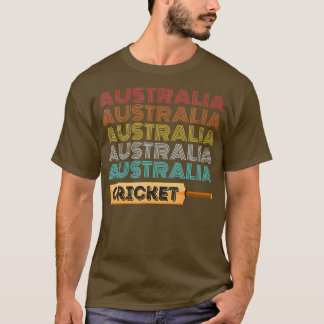 Vintage Retro Australien Cricket T-Shirt