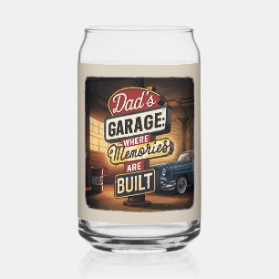 Vintage Retro-Automobilschild 'Dad's Garage' Dosenglas
