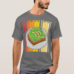 Vintage Retro Avocado Toast Emoji T-Shirt