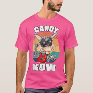 Vintage Retro Bad Bunny, Candy Now, Cool Bunny, Eu T-Shirt