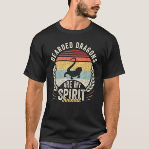 Vintage Retro Bartagame sind mein spirituelles Tie T-Shirt