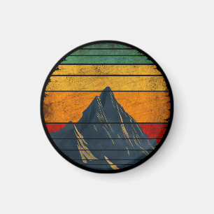 Vintage Retro Bergsteigen Wandern Bergsteiger Magnet
