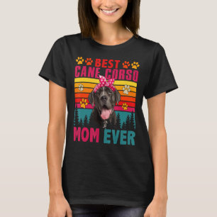 Vintage Retro Best Cane Corso Mama je Niedlich Hun T-Shirt