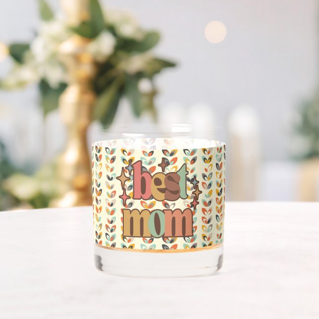 Vintage Retro Best Mama Whiskyglas (Insitu (Hochzeit))