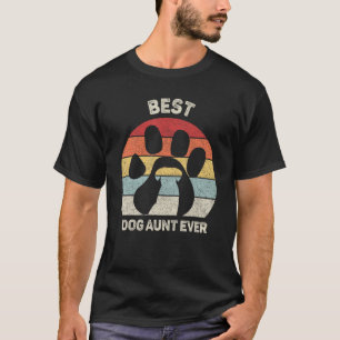 Vintage Retro Beste Dog Tante je Tante Geschenke 1 T-Shirt
