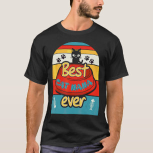 Vintage Retro beste Katze Nana jemals süße Katze M T-Shirt