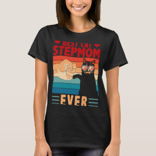 Vintage Retro Beste Katze Stiefmutter Ever Cool Mu T-Shirt