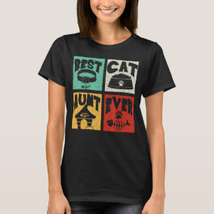 Vintage Retro Beste Katze Tante jemals passend Bes T-Shirt