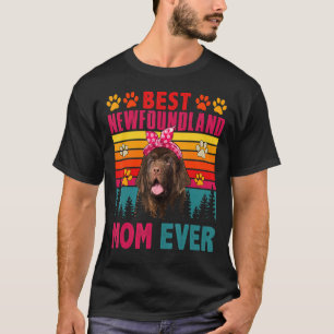 Vintage Retro Beste Newfoundland-Mutter Aller Zeit T-Shirt