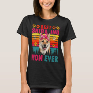 Vintage Retro Beste Shiba Inu Mama Allerliebste Hu T-Shirt