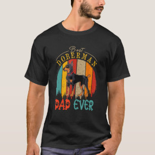 Vintage Retro Bester Dobermann-Vater Aller Zeiten T-Shirt
