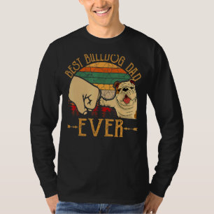 Vintage Retro Bester Frenchie-Papa Aller Französis T-Shirt