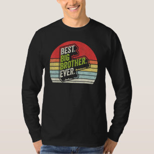 Vintage Retro Bester großer Bruder Bro jemals älte T-Shirt