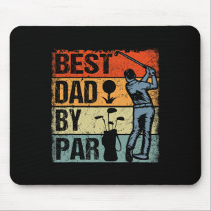 Vintage Retro Bester Papa von Par Daddy Tag des Va Mousepad