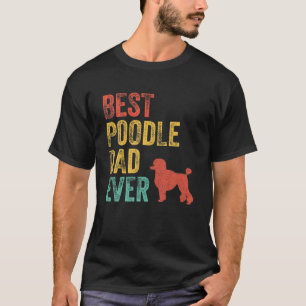 Vintage Retro Bester Pudel-Vater Aller Zeiten Dadd T-Shirt