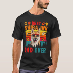 Vintage Retro Bester Shiba Inu Vater überhaupt Süß T-Shirt