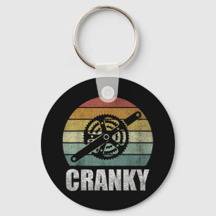 Vintage Retro Bicycle Cranky Gifts For Cycling Schlüsselanhänger