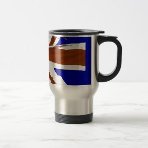 Vintage Retro Blick Gewerkschafts-Jack-Kunst Reisebecher