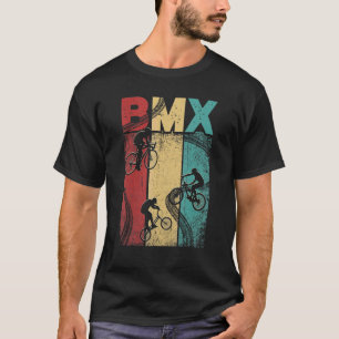 Vintage Retro BMX-Fahrer Fahrrad Motocross T-Shirt