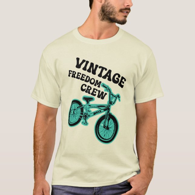 Vintage Retro BMX Nostalgia T-Shirt (Vorderseite)