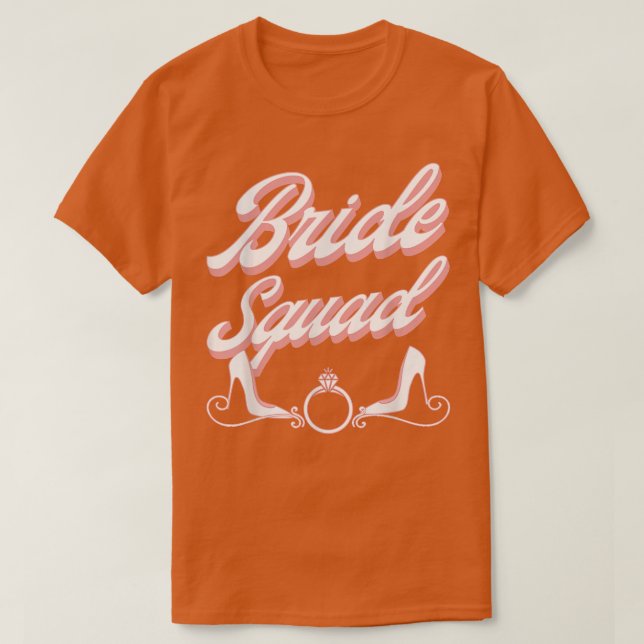 Vintage Retro Bride Squad Junggeselinnen-Abschied  T-Shirt (Design vorne)