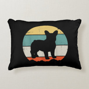 Vintage Retro Bulldog Geschenk für Hundepapa Hunde Dekokissen