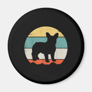 Vintage Retro Bulldog Geschenk für Hundepapa Hunde Magnet