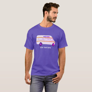 Vintage Retro Campervan Vanlife RV - individuell a T-Shirt