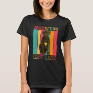 Vintage Retro Cane Corsos machen glückliche Mensch T-Shirt
