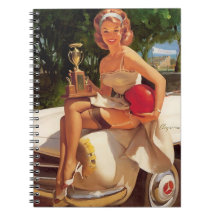 Vintage Retro Car Race Pin Up Girl
