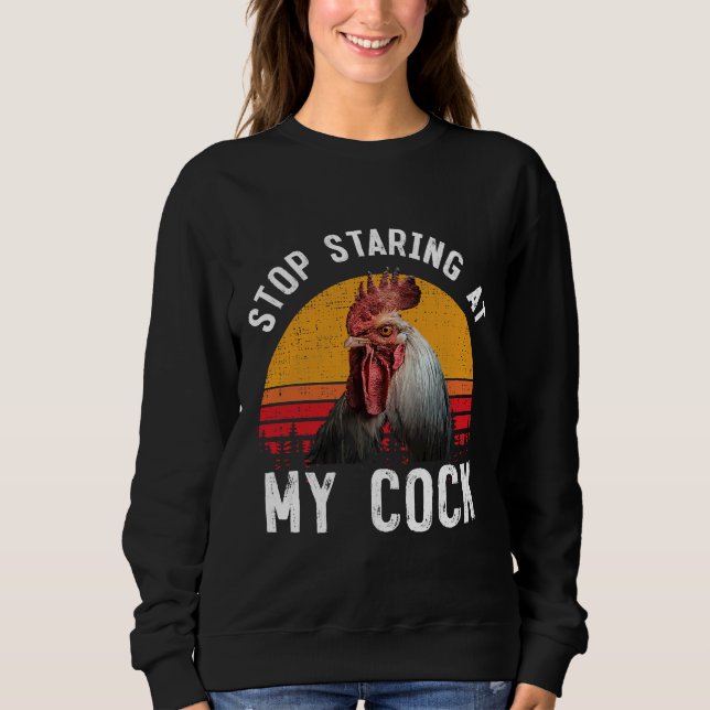Vintage Retro Chicken Roo Sweatshirt (Vorderseite)
