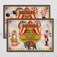 Vintage Retro Circus Geburtstagsparty
