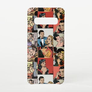 Vintage Retro-Comic-Liebe Samsung Galaxy S10 Hülle