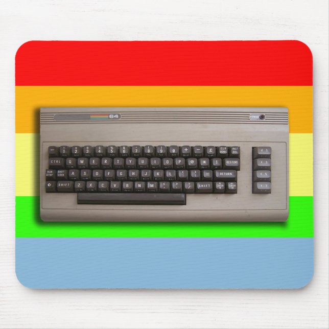 Vintage Retro-Computer-Tastatur ? Mousepad (Vorne)